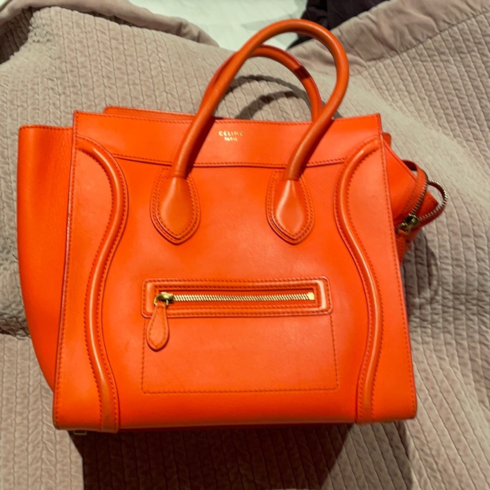 Celine mini luggage bag